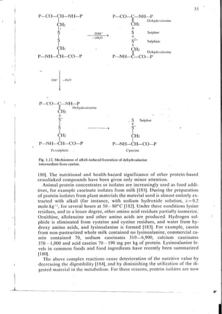 Chemical changes in food during processing