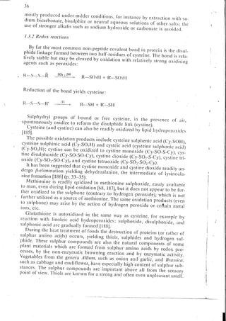 Chemical changes in food during processing
