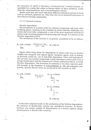 Chemical changes in food during processing