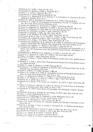 Chemical changes in food during processing