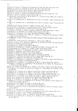 Chemical changes in food during processing