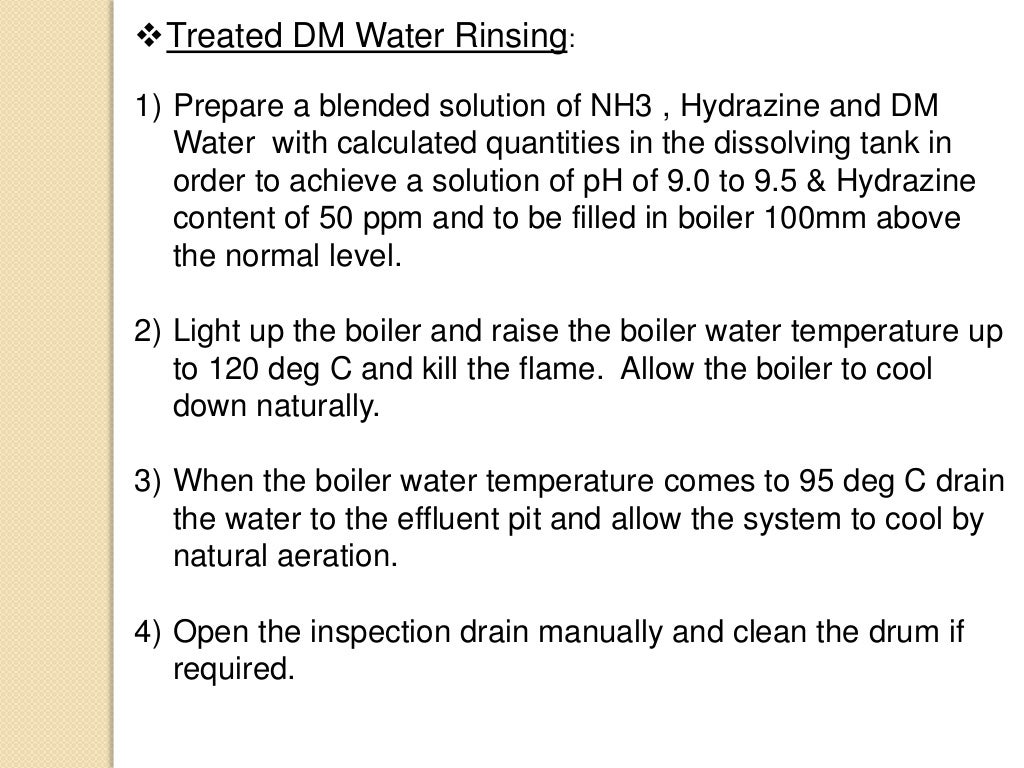 Chemical Cleaning of Boiler in a Thermal Power Plant