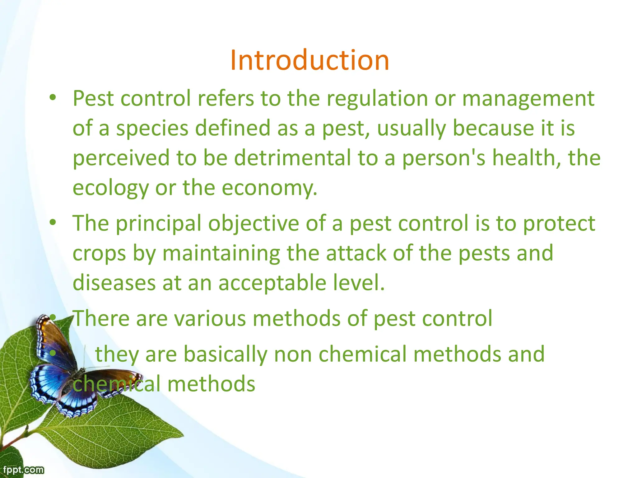 Pest Control Introduction chemical control of pest management. pdf | PDF