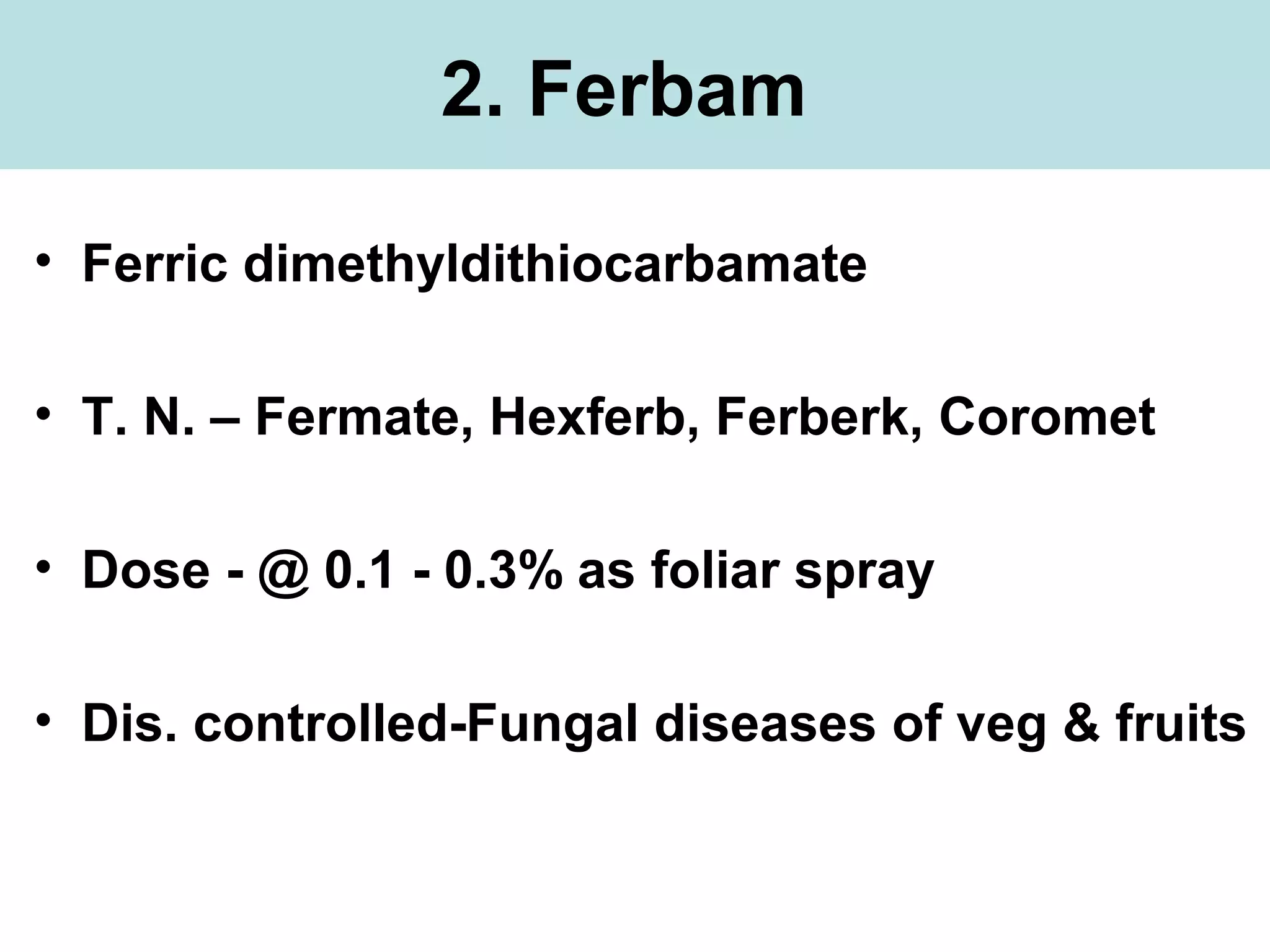 Chemical control of plant disease | PPT