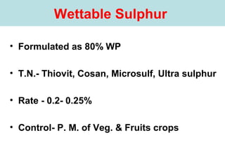 Chemical control of plant disease | PPT