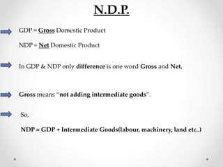 Ndp Full Form market and nationa income | PPTX