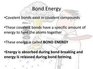 Bond EnergyCovalent bonds exist in covalent compounds