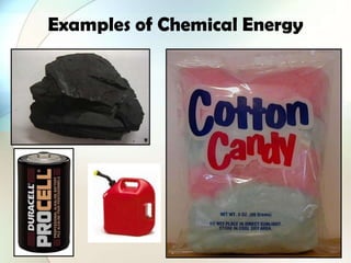 Examples of Chemical Energy
 