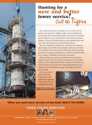 Circle 19 on p. 54 or go to
adlinks.che.com/23016-19
 