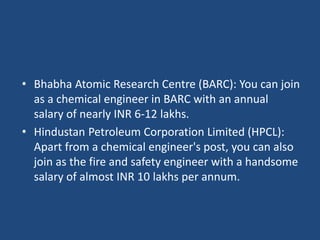 Chemical Engineering Job Opportunities | PPT