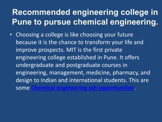 Chemical Engineering Job Opportunities