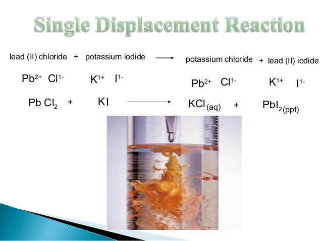 what does potassium chloride react with
