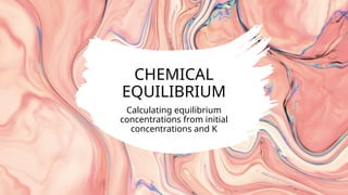 Initial Table CHEMICAL EQUILIBRIUM ICE Table powerpoint.pptx
