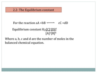 Chemical equilibrium srp | PPTX