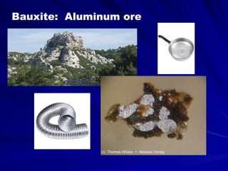 Bauxite:  Aluminum ore 
