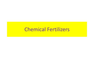 Chemical Fertilizers
 