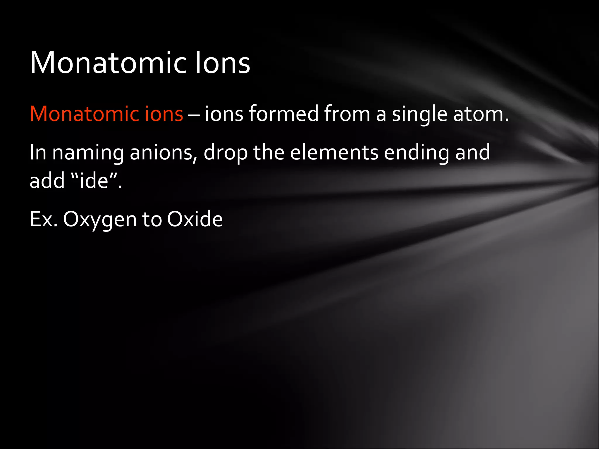 Chemical formulas and compounds | PPT