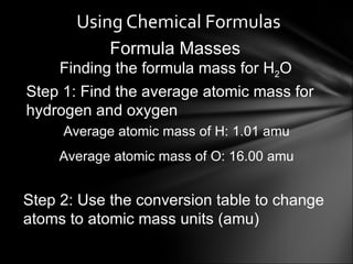 Chemical formulas and compounds | PPT