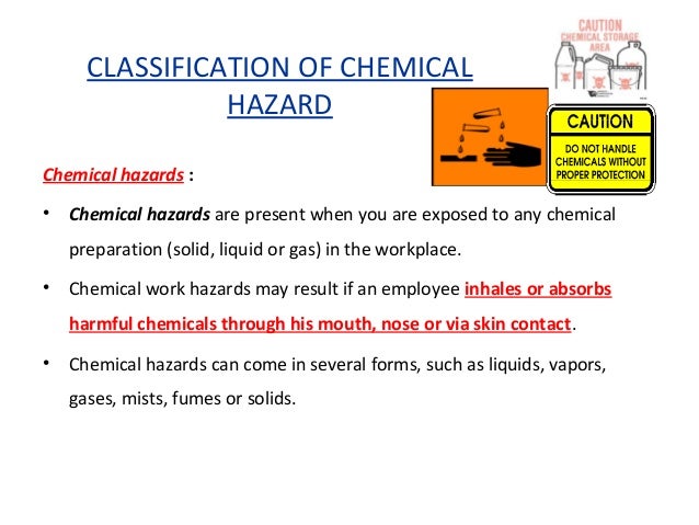 chemical hazards chemical hazards