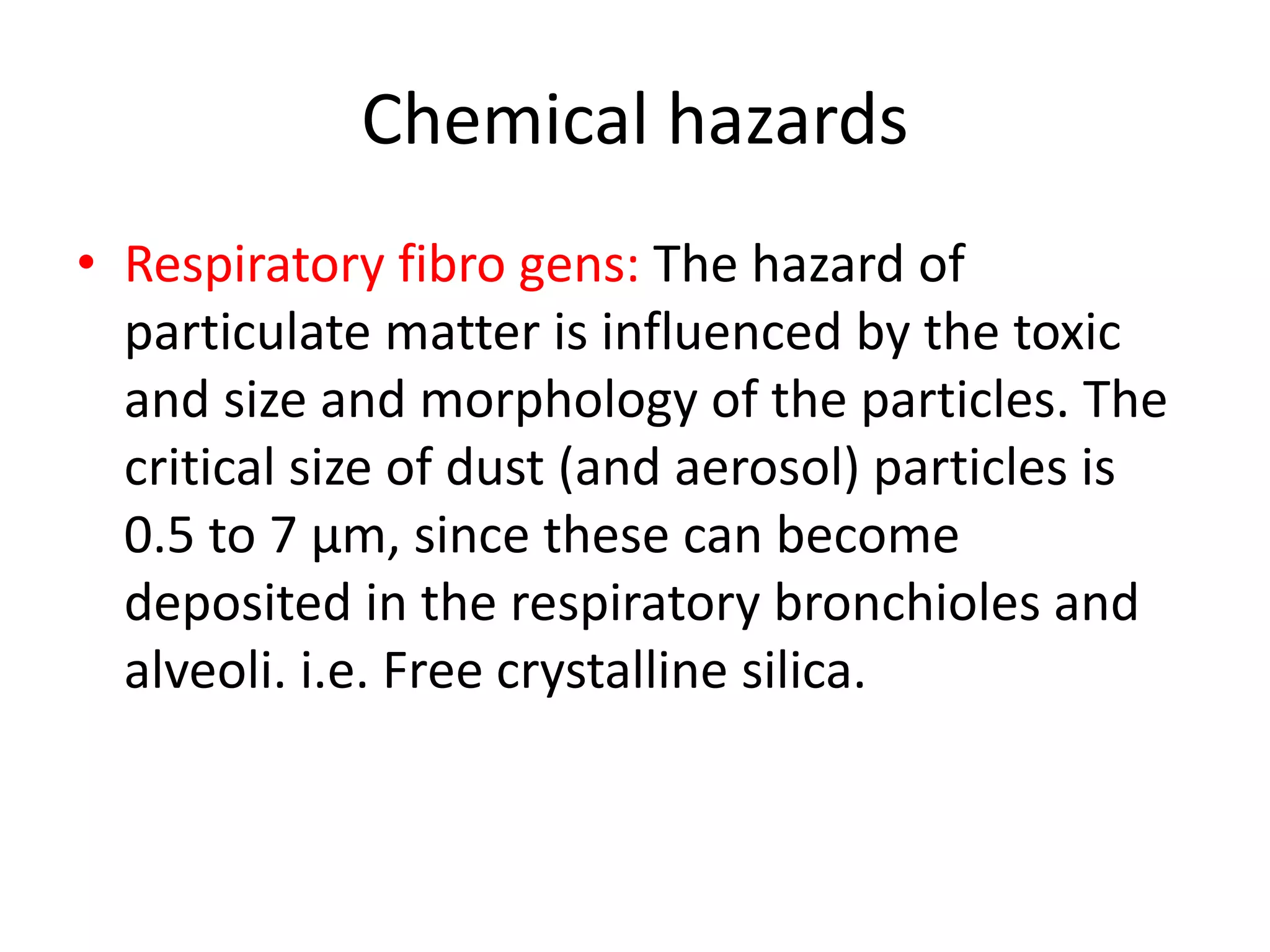Chemical hazards | PPT