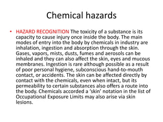 Chemical hazards | PPTX
