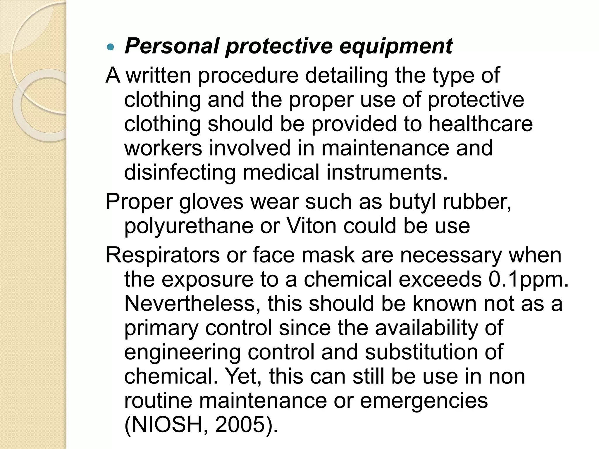 Chemical Hazards Control Prevention Pptx