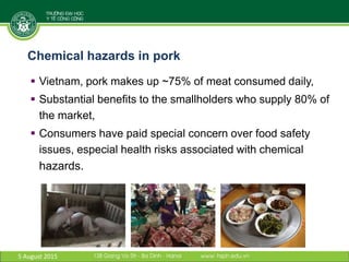 Antibiotic residues and heavy metals in pork at wet markets in Vietnam