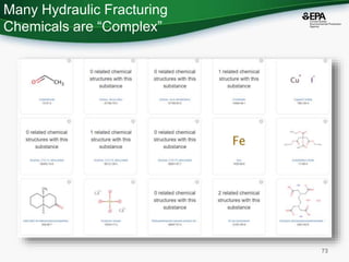 Many Hydraulic Fracturing
Chemicals are “Complex”
73
 