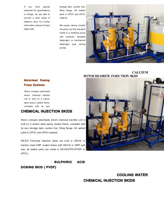 Chemical injection skid