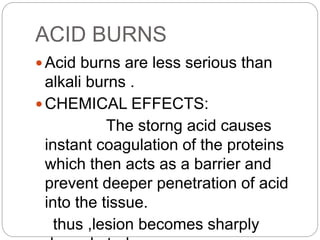 Chemical injuries of eye | PPTX