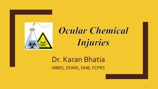 Dr. Karan Bhatia
MBBS, DOMS, DNB, FCPRS
1
 