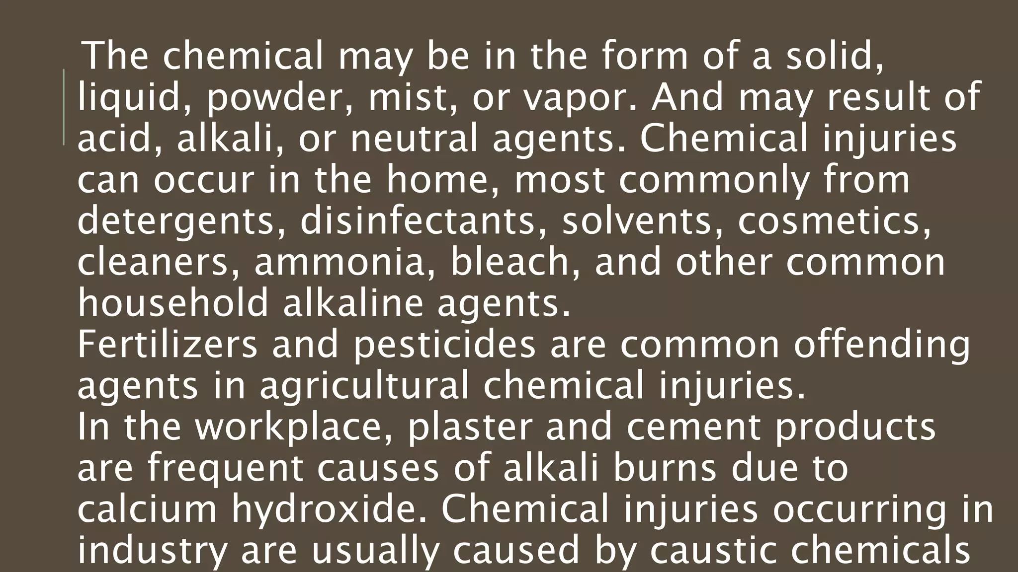 Chemical injury of the eye | PPTX
