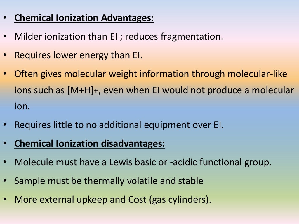 Chemical ionization