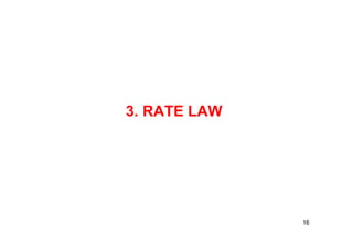 3. RATE LAW
16
 