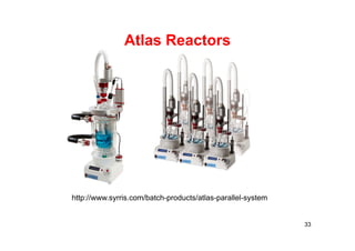Atlas Reactors
33
http://www.syrris.com/batch-products/atlas-parallel-system
 