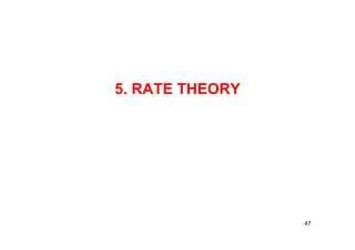 5. RATE THEORY
47
 