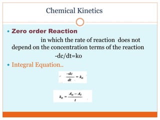 Chemical kinetics | PPTX