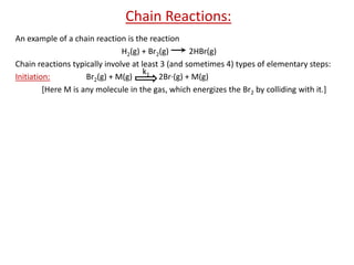 Chemical Kinetics for students 1-2 years | PPTX