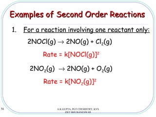 Second Order Example Chemical kinetics | PPT