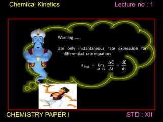 Chemical kinetics 1 | PPTX