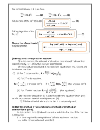 Chemical kinetics | PDF
