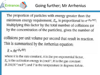 Going further; Mr Arrhenius 