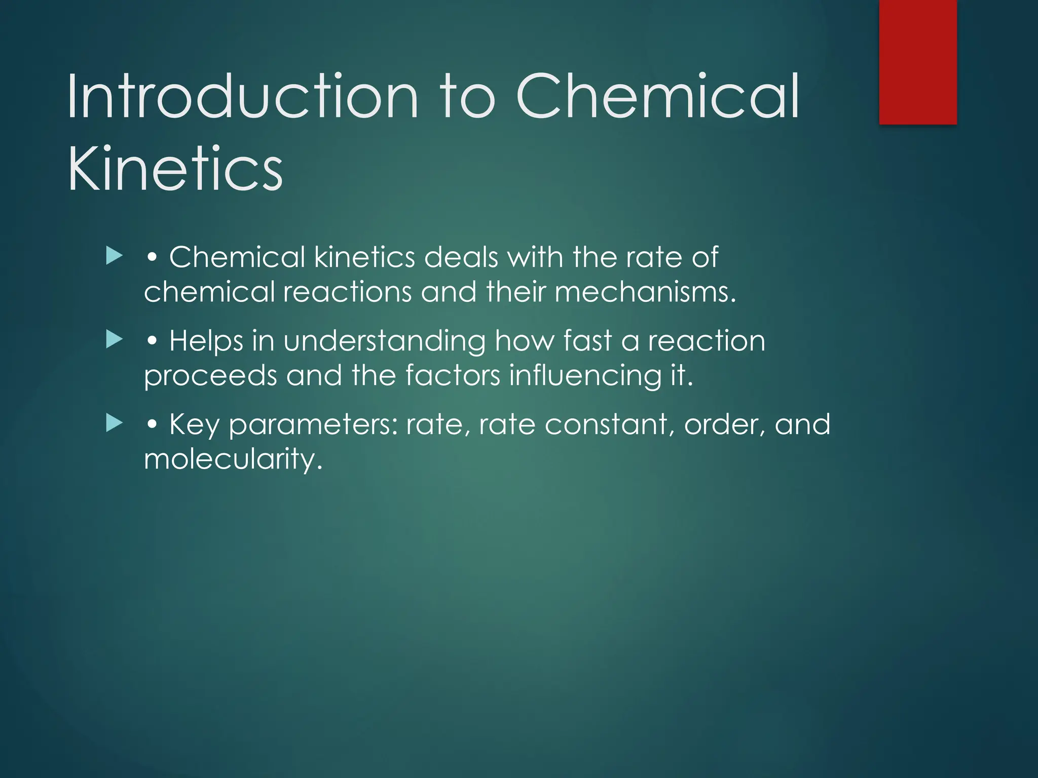 Collision Theory Of Chemical Kinetics
