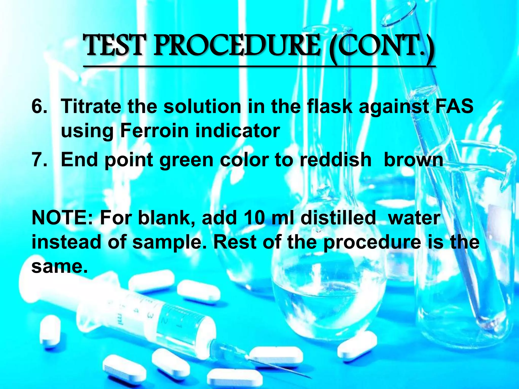 Chemical oxygen demand | PPTX