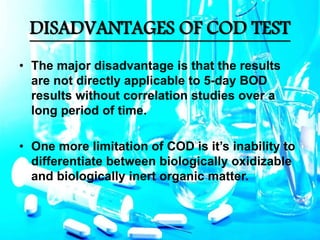 Chemical oxygen demand | PPTX