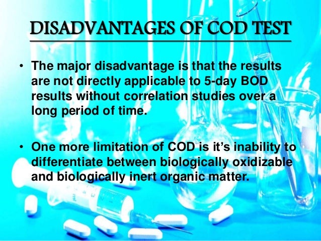 an essay on the advantages and disadvantages of of bod and cod test Best practices for designing and grading exams and each has its advantages and disadvantages in terms of ease of best practices for designing and grading exams. an essay on the advantages and disadvantages of of bod and cod test Best practices for designing and grading exams and each has its advantages and disadvantages in terms of ease of best practices for designing and grading exams.