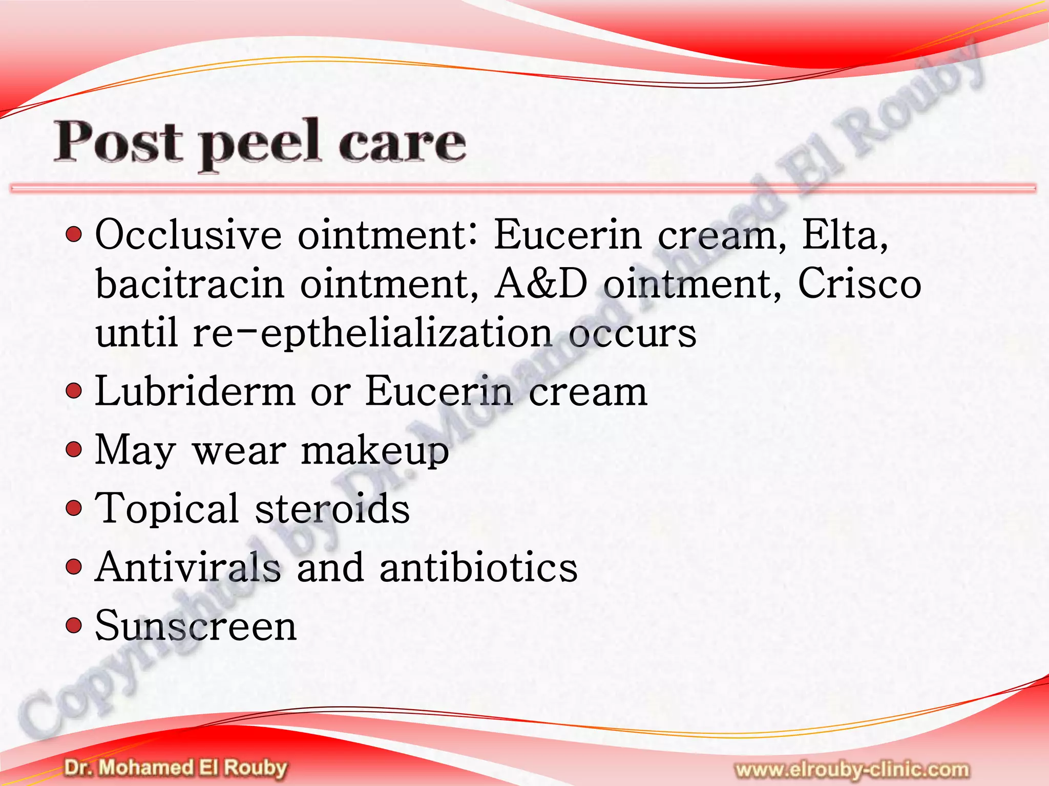 Chemical peel