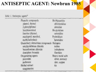 31
ANTISEPTIC AGENT: Newbrun 1985
 
