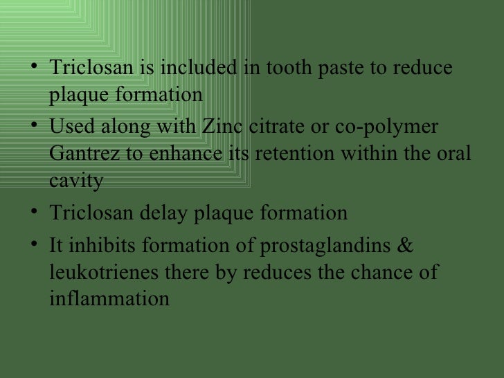 Chemical Plaque Control