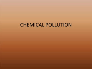 CHEMICAL POLLUTION
 